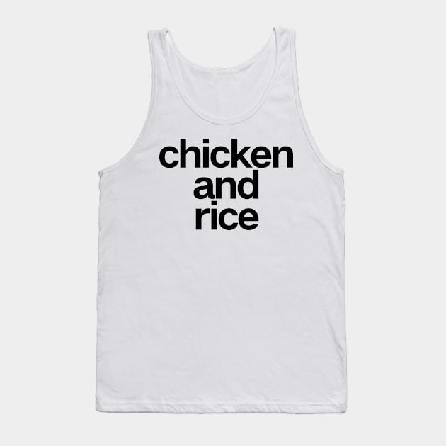 Chicken And Rice Tank Top by theoddstreet